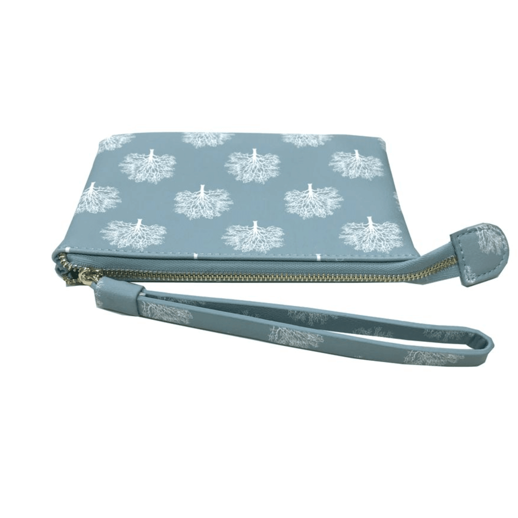 Red Cuckoo - 333 - Blue Trees Zipped Top Purse - Image 3