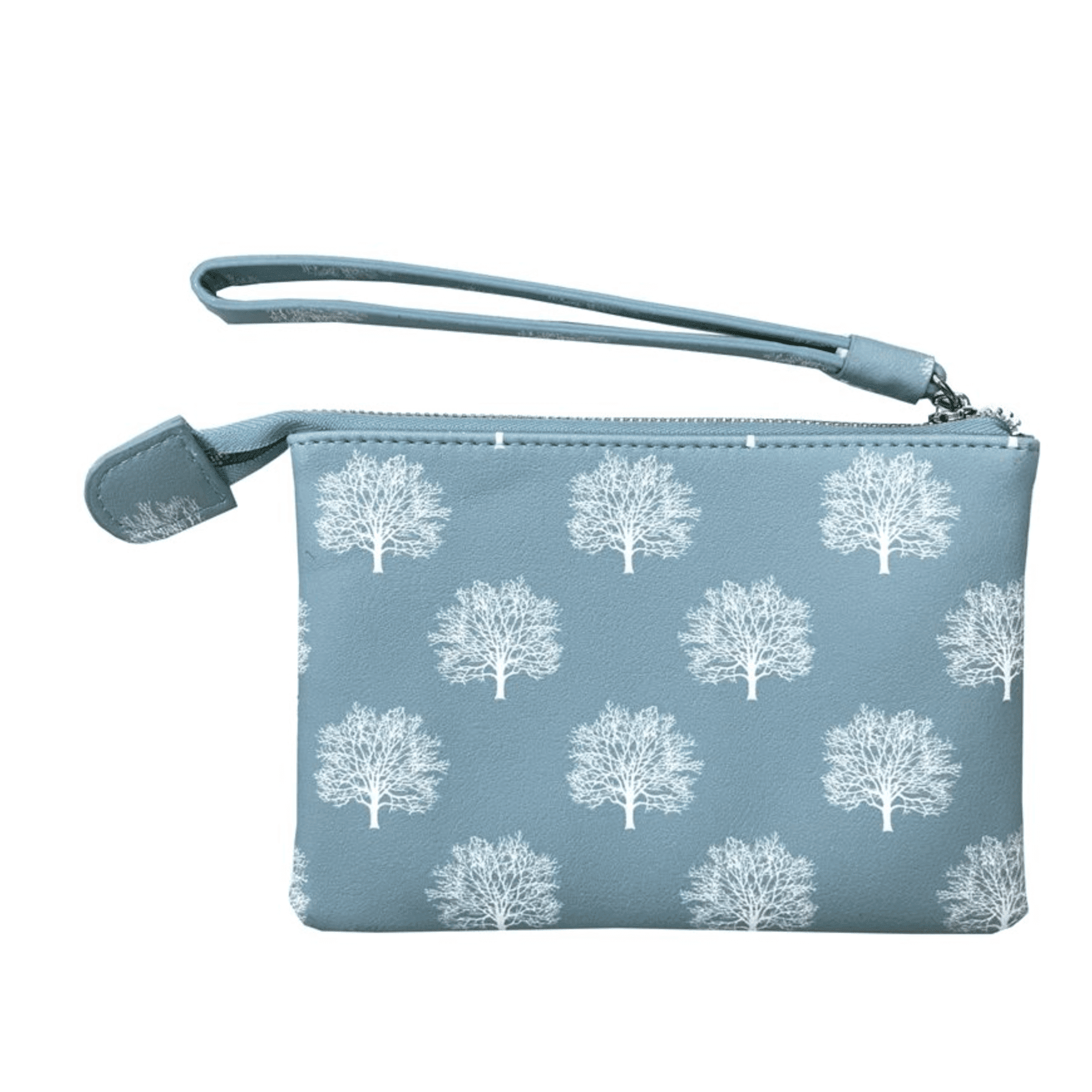 Red Cuckoo - 333 - Blue Trees Zipped Top Purse