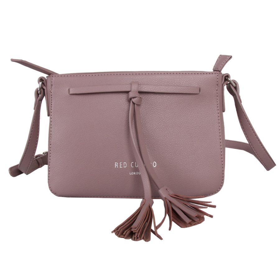 Red Cuckoo - 344 - Dusky Mauve Tassel Cross Body Bag - Image 4