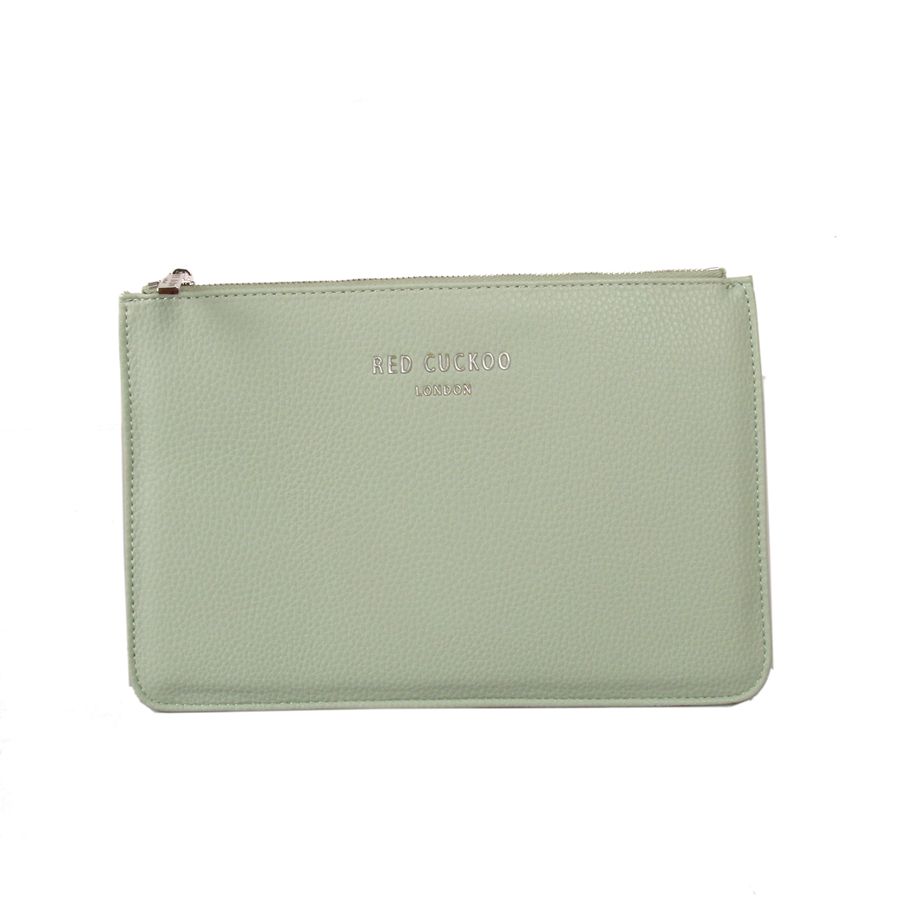 Red Cuckoo - 515 - Mint Green Flat Clutch Bag