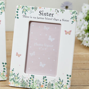 Sister Floral Ceramic Photo Frame 6x4'' - Langs