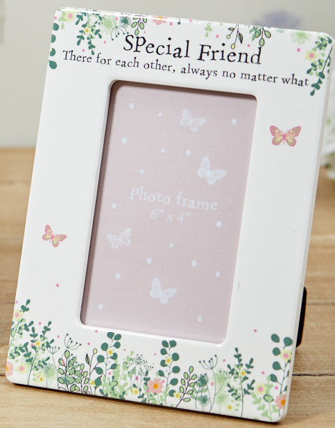 Special Friend Floral Ceramic Photo Frame 6x4'' - Langs
