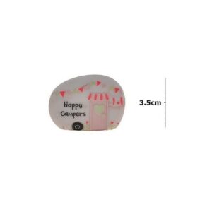 'Happy Campers' Caravan Pebble Token - Langs