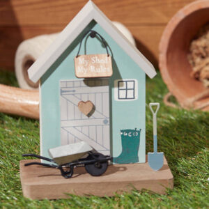 My Shed My Rules Wooden House Block Ornament - Langs