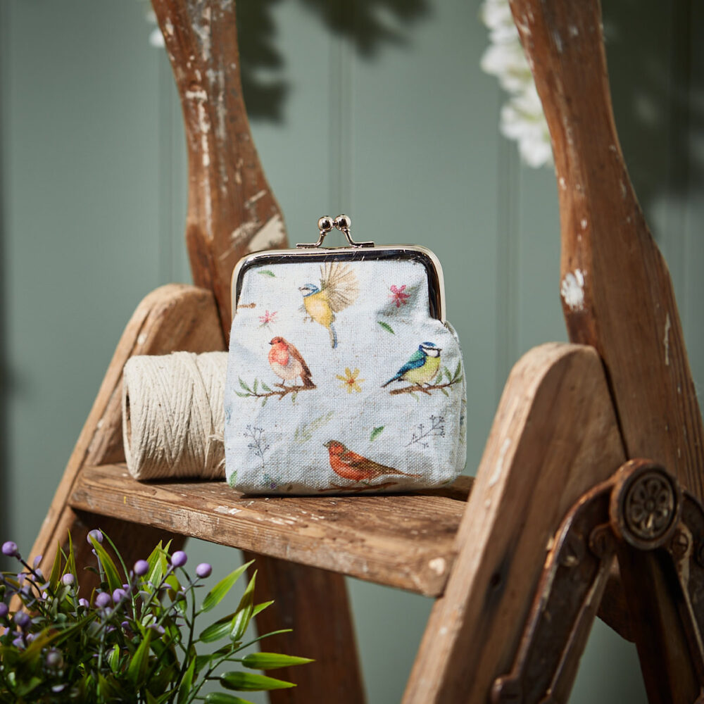 Woodland Birds Clasp Coin Purse - Langs