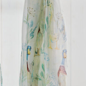 Cream Floral Duck Scarf - Langs