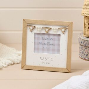 Baby's First Scan Rustic Wooden  Frame 4" x 3" - Langs