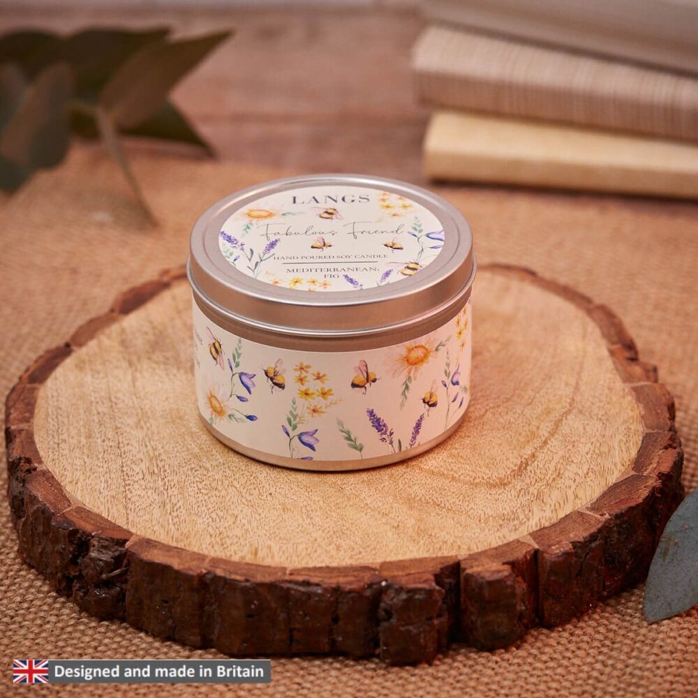 Mediterranean Fig 'Fabulous Friend' Bee Tinned Scented Candle