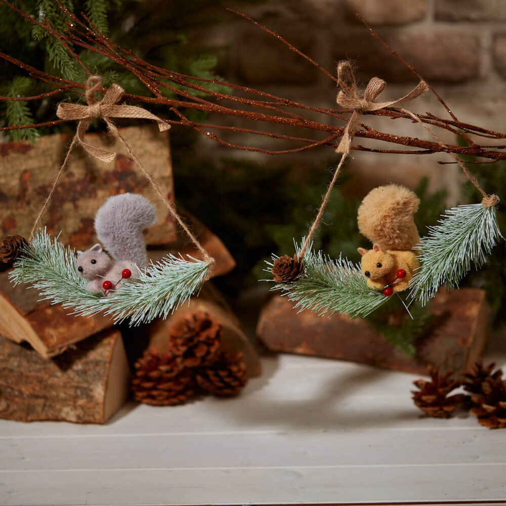 Woodland Squirrel Christmas Decoration - Langs - Image 2