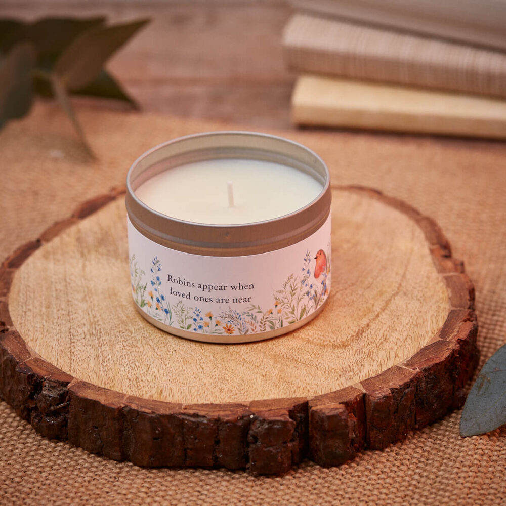 Lavender & White Ginger 'Happy Retirement' Tinned Scented Candle - Image 2