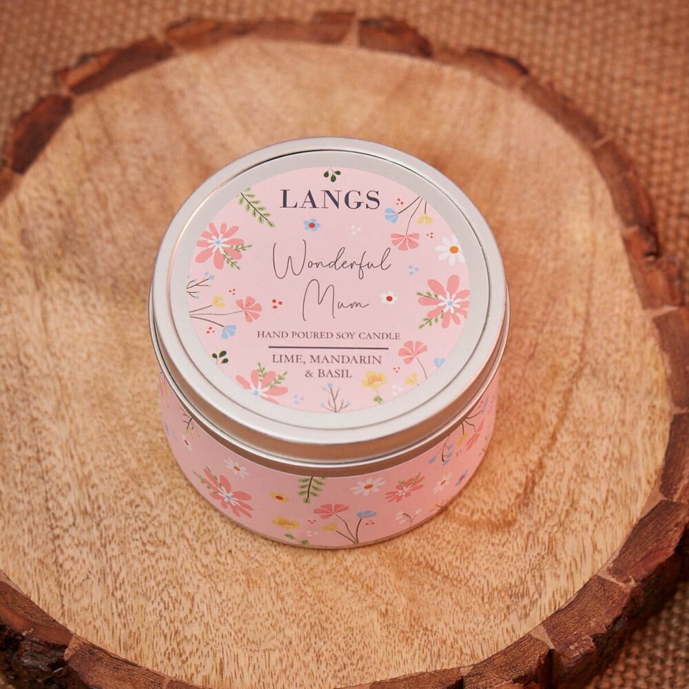 Lime Basil & Mandarin 'Wonderful Mum' Tinned Scented Candle