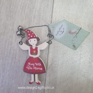 'Away With The Fairies' Small Woodland Fairy Hanging Plaque - Langs