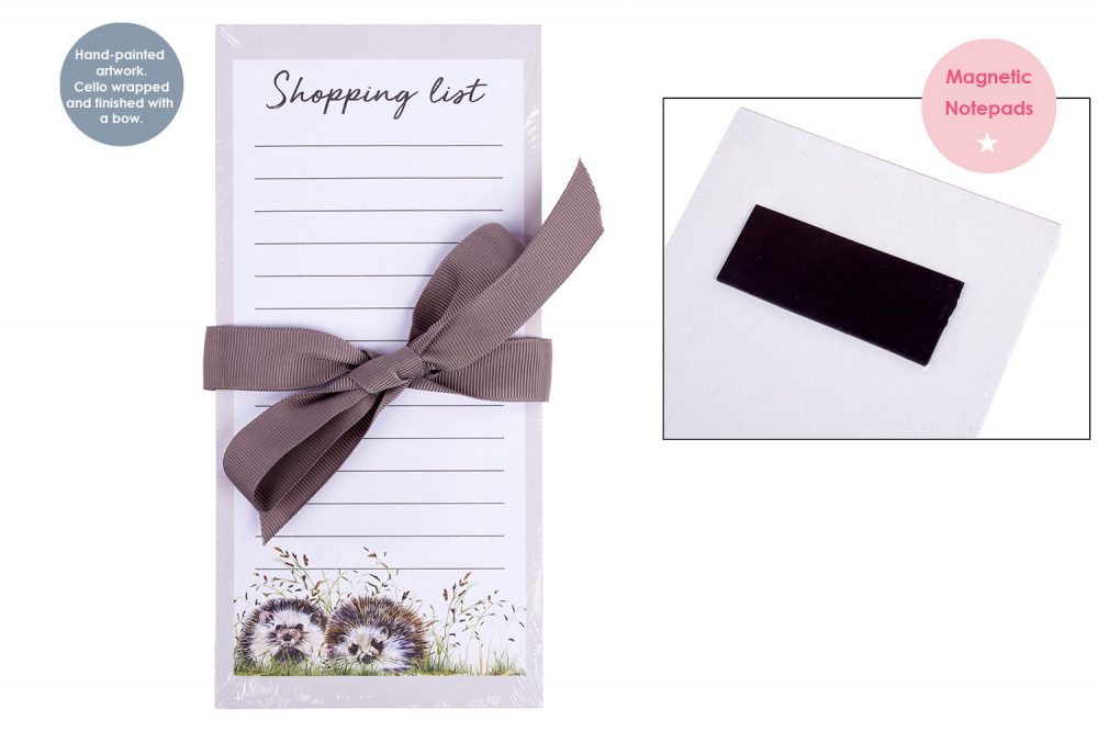 Woodland Hedgehog Magnetic Shopping List Pad - Langs