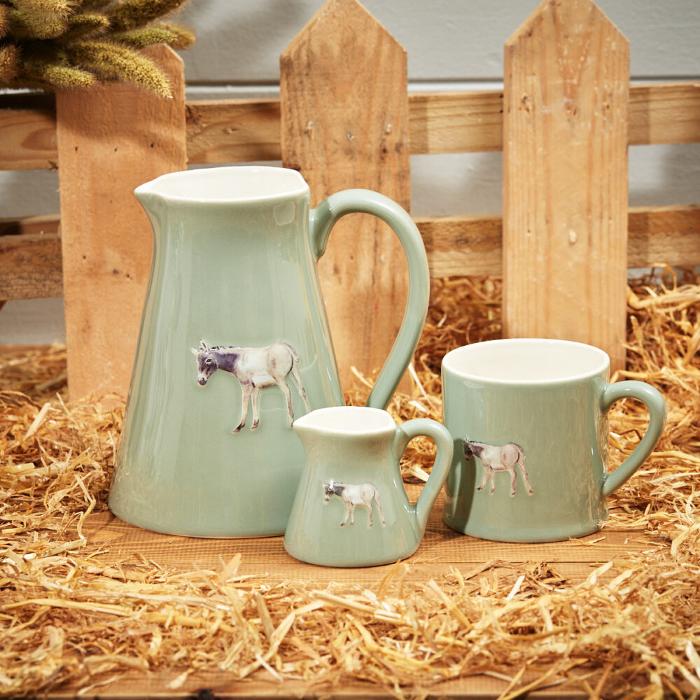 Stoneware Embossed Donkey Mini Jug - Langs - Image 2
