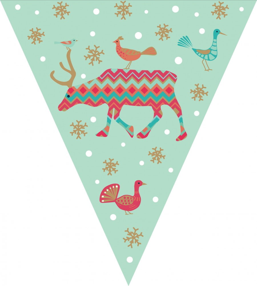 Caribou Christmas Bunting - Roger La Borde - Image 4