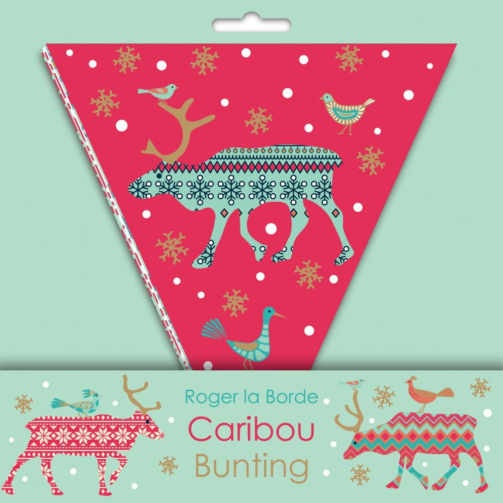 Caribou Christmas Bunting - Roger La Borde