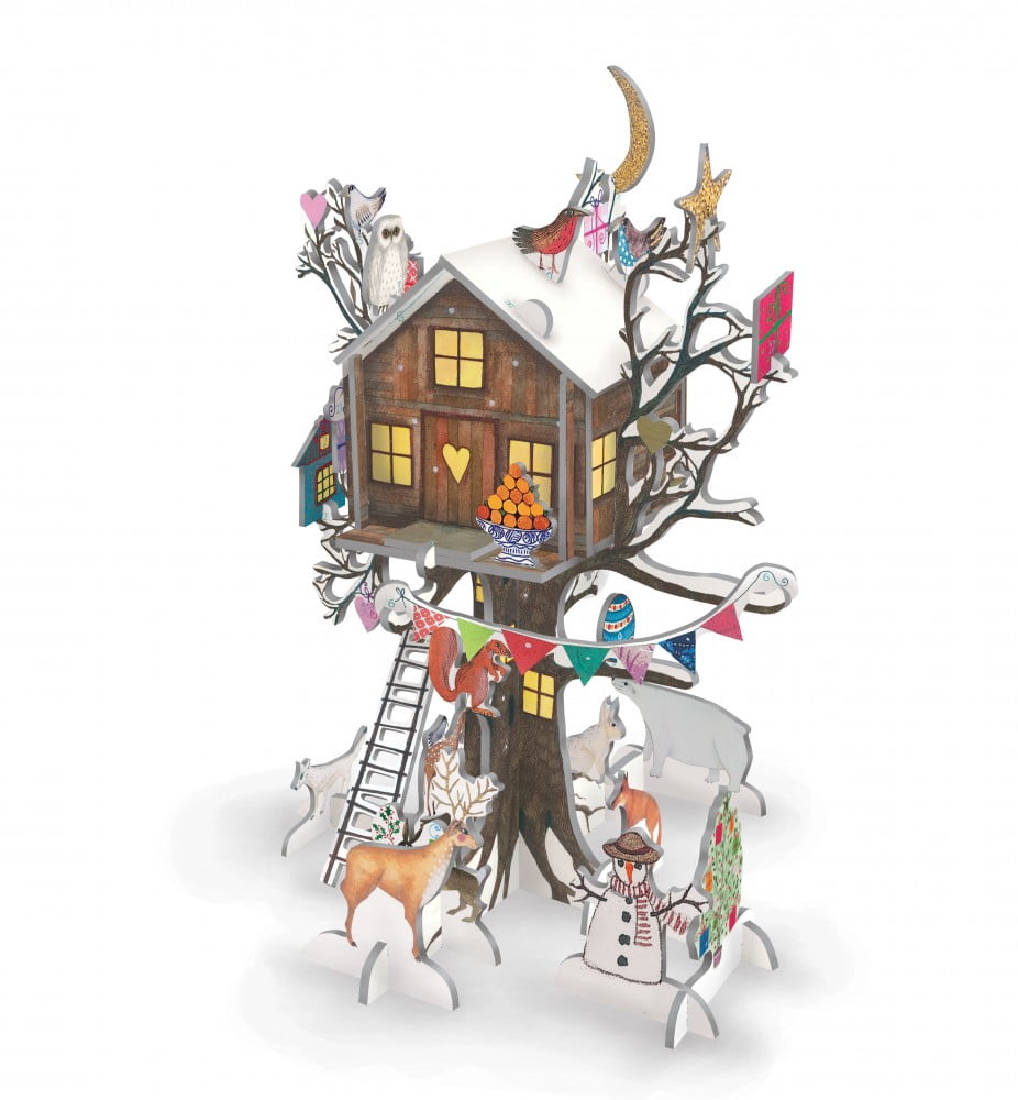 Christmas Treehouse Pop and Slot Advent Calendar - Roger La Borde