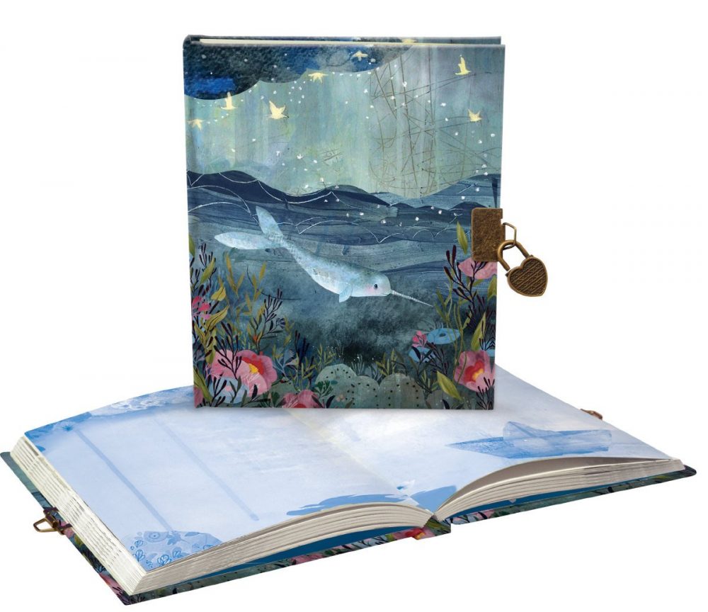 Sea Dreams Narwhal Lockable Notebook - Roger La Borde