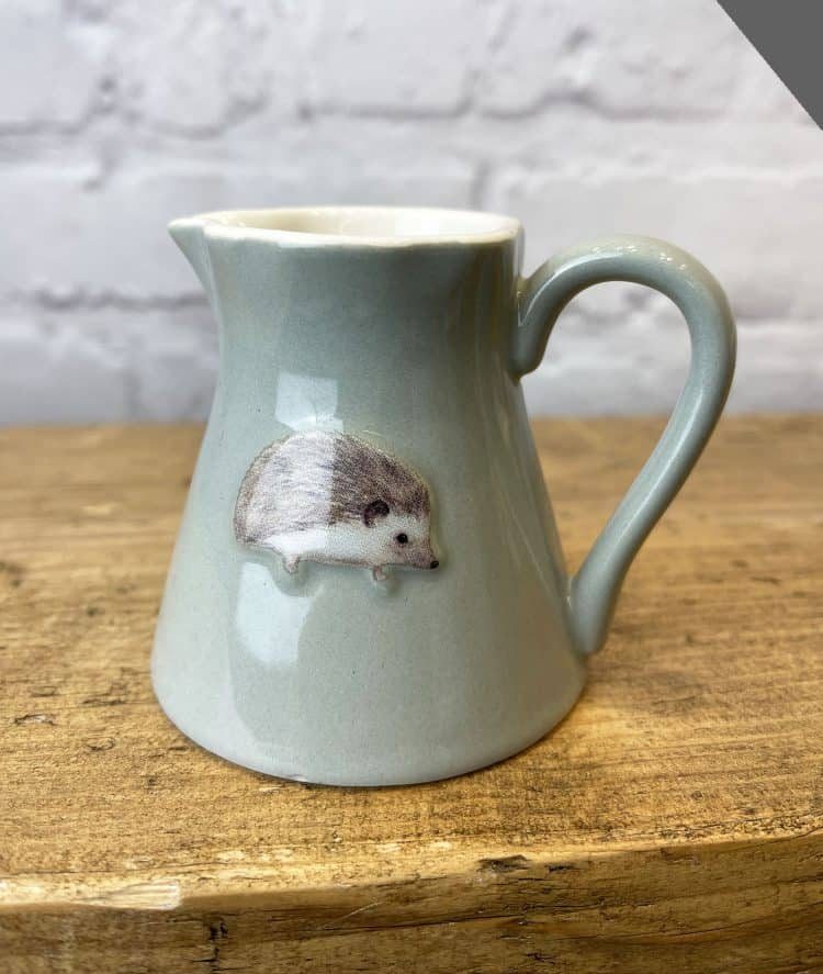 Stoneware Embossed Hedgehog Mini Jug