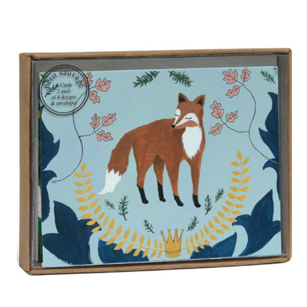 Fox and Hare Luxury Notecard Box - Roger La Borde
