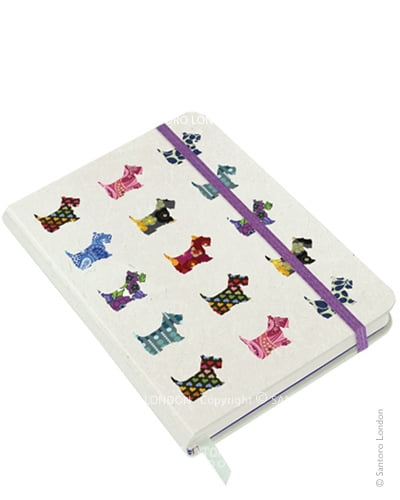 Santoro Eclectic Hardcover Notebook - Scottie Dogs
