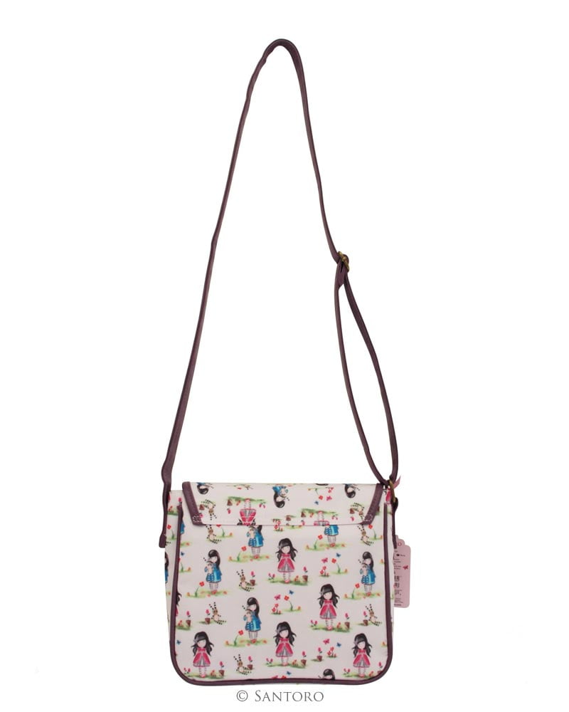 Gorjuss Coated Saddle Bag - Pastel Pattern Print Ladybird - Image 3