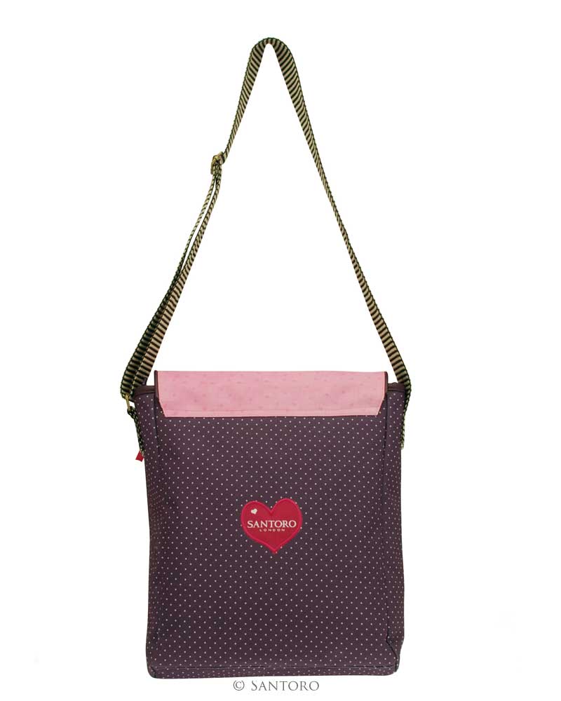 Gorjuss Tall Shoulder Bag with Tablet Pocket - Ladybird - Image 3