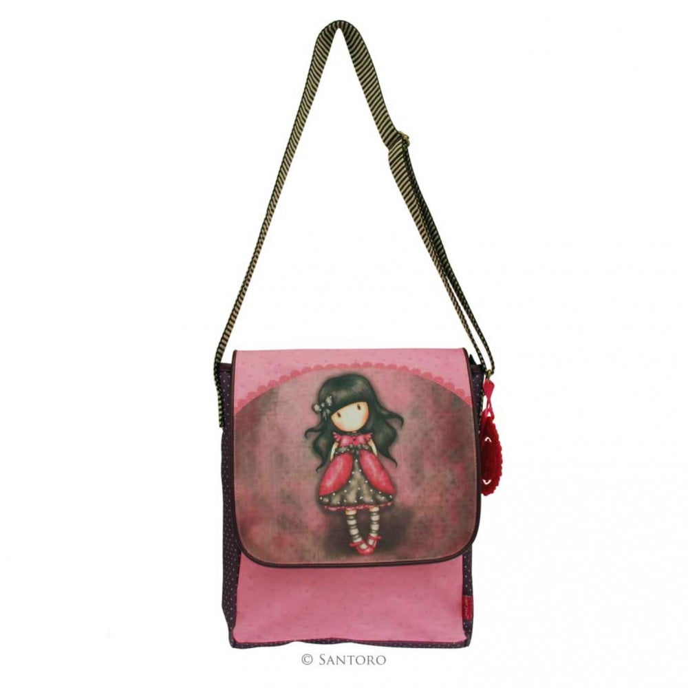 Gorjuss Tall Shoulder Bag with Tablet Pocket - Ladybird - Image 2