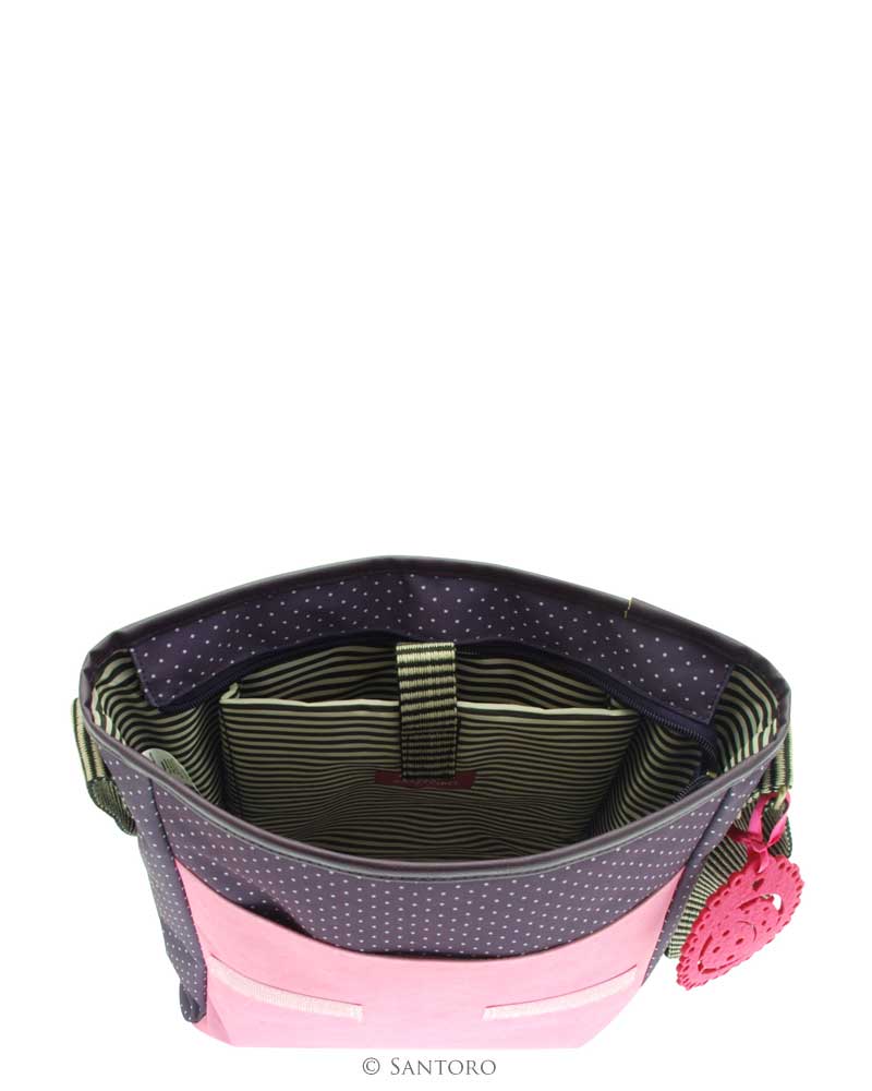 Gorjuss Tall Shoulder Bag with Tablet Pocket - Ladybird - Image 4