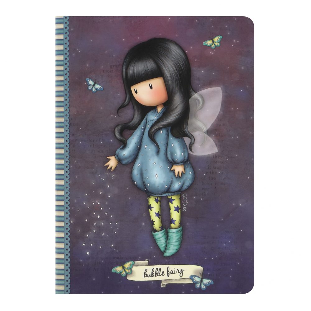 Santoro Gorjuss A5 Stitched Notebook Bubble Fairy