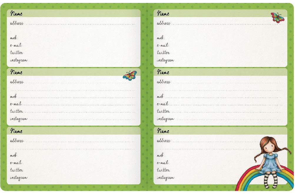Gorjuss Daily Planner Rainbow Heaven - Santoro - Image 3