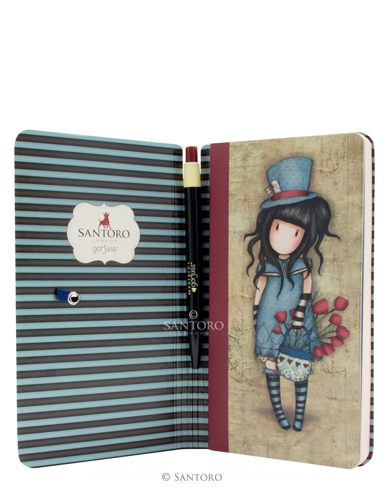 Gorjuss The Hatter Jotter With Pen Set - Santoro - Image 3