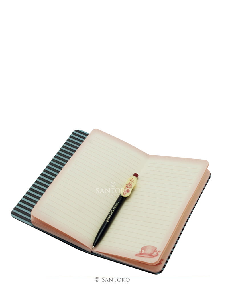 Gorjuss The Hatter Jotter With Pen Set - Santoro - Image 2
