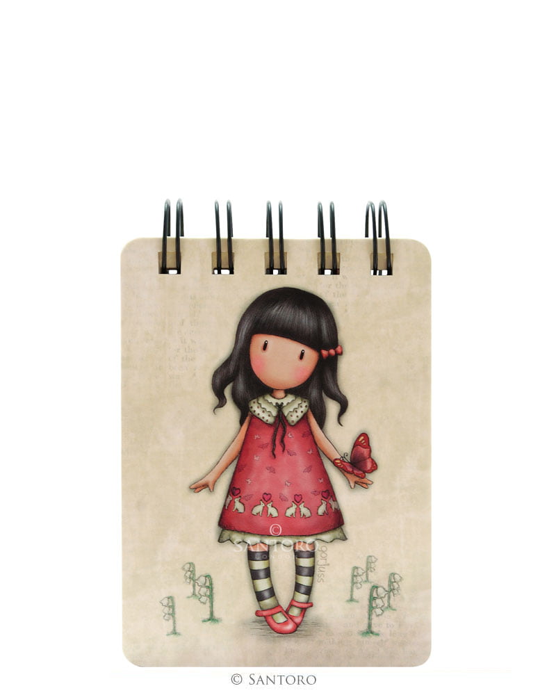 Gorjuss Mini Wirobound Notebook - Time to Fly