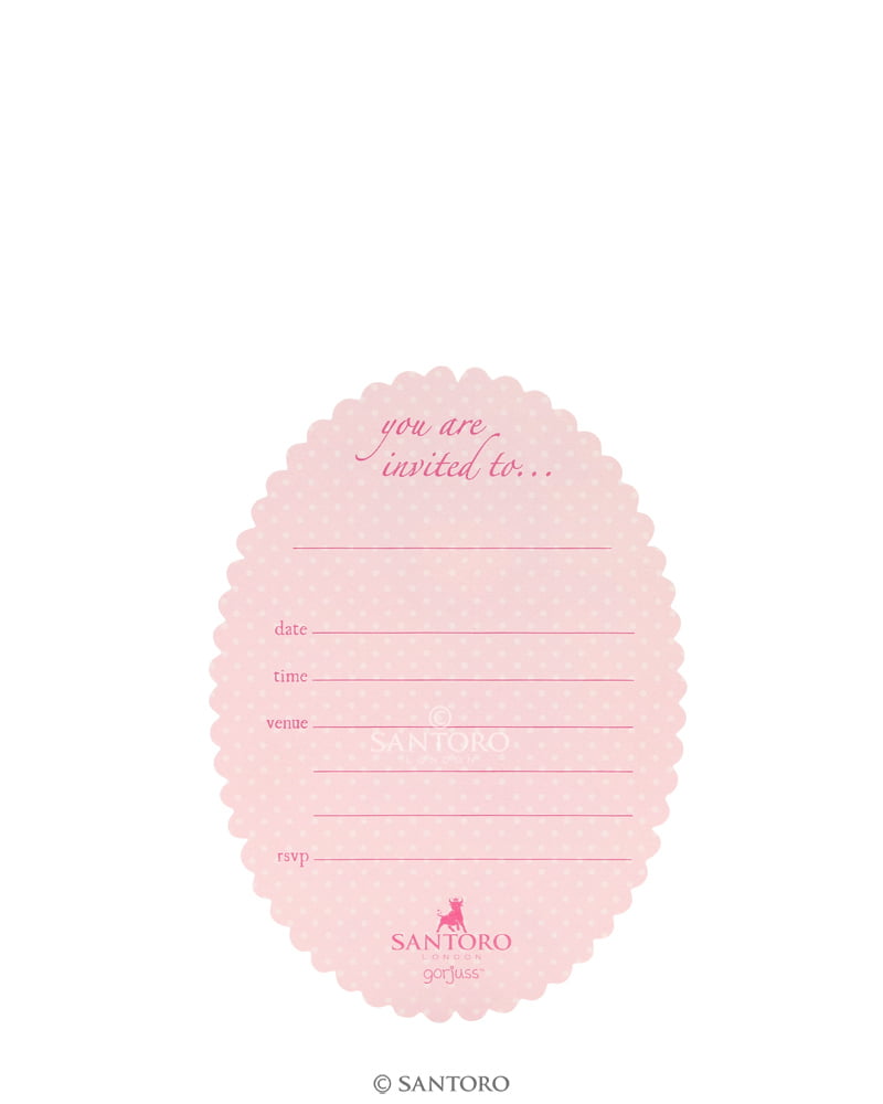 Gorjuss Party Invitation Set - Sweet Tea & Sweet Cake - Image 4