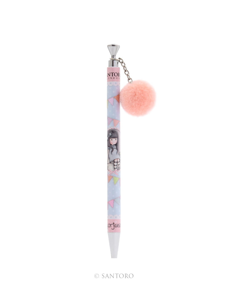 Gorjuss Pom Pom Pen - Sweet Cake (Peach Pink)