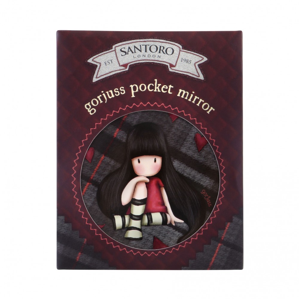 Gorjuss Tartan Pocket Mirror And Envelope - The Collector - Image 2