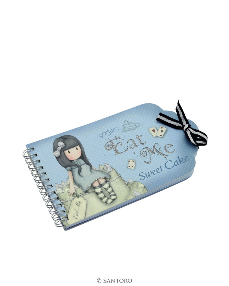 Gorjuss Wirobound Notebook - Sweet Cake 'Eat Me'
