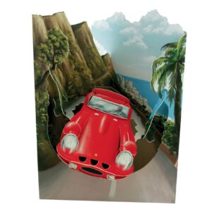 Santoro Sports Car Swing Card - Greetings and Birthday Card