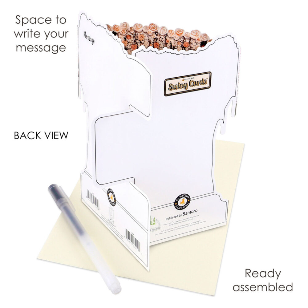 Santoro Wedding Car 3D Pop-Up Swing Card - Love Forever - Image 4