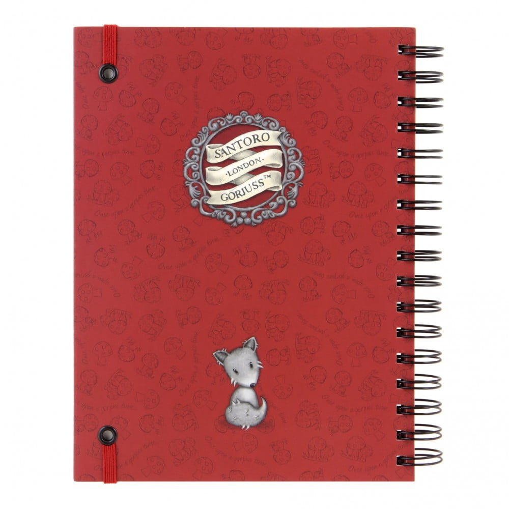 Gorjuss Little Red Riding Hood Double Cover Wirobound Journal - Image 4