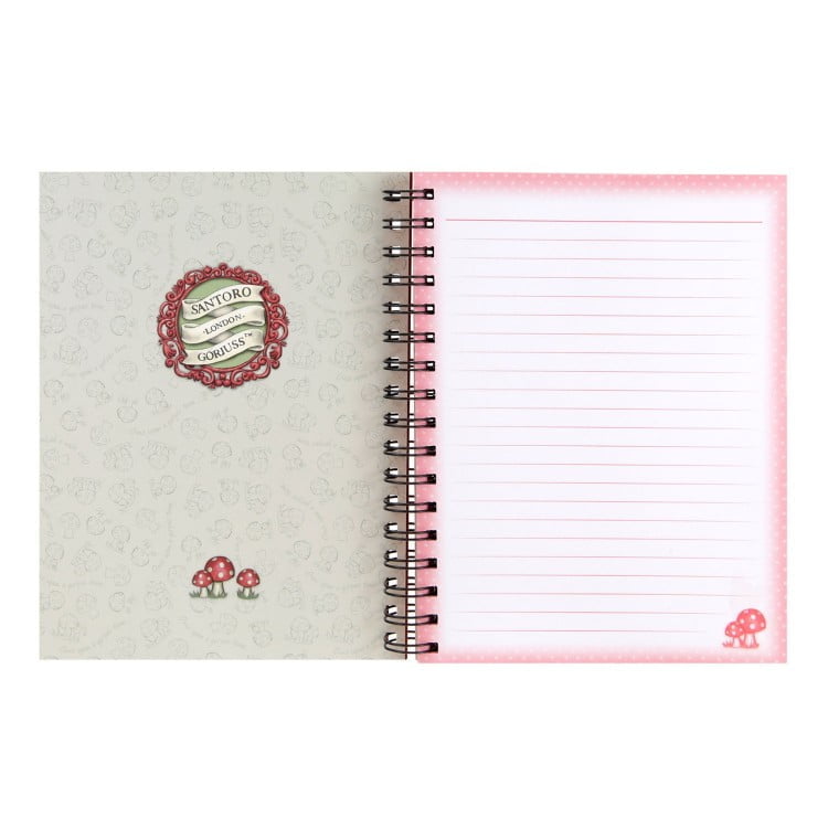 Gorjuss Little Red Riding Hood Double Cover Wirobound Journal - Image 2