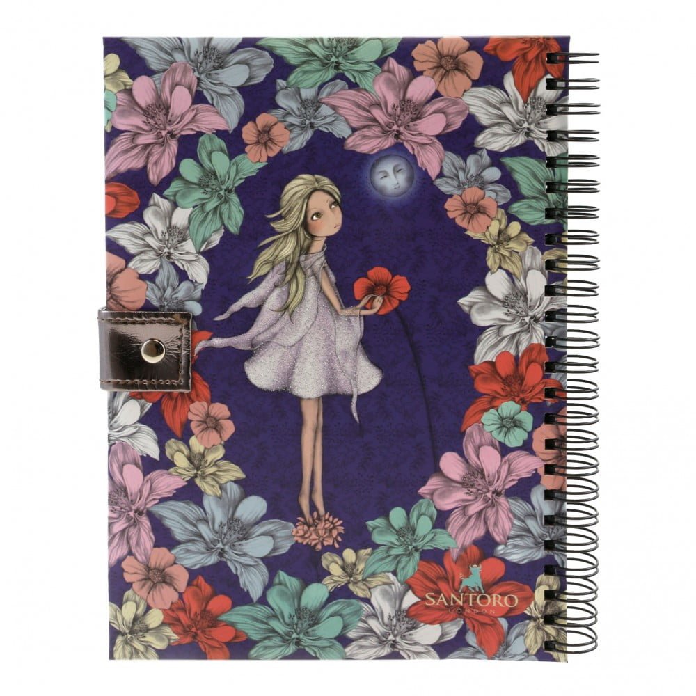 Santoro Mirabelle Midnight Garden Wirobound Journal - Image 4