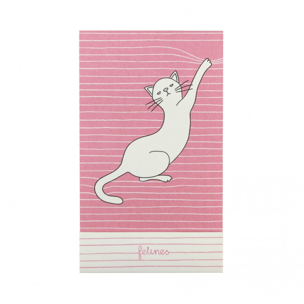 Santoro Felines Cat Matchbook Notebook - Asking Fur Trouble