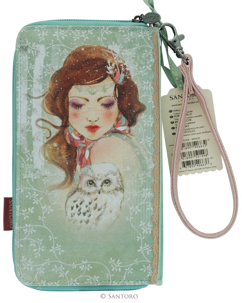 Large Zip Wallet - Mademoiselle Snow, Santoro's Willow - Image 3