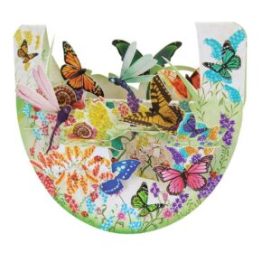 Santoro Butterfly Garden Popnrock 3D Pop-Up Card - Greetings and Birthday Card