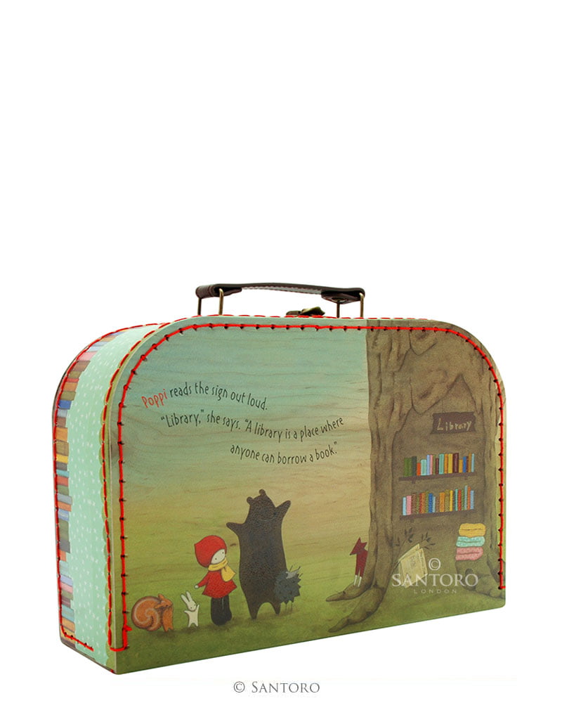 Poppi Loves Medium Suitcase Box - The Library