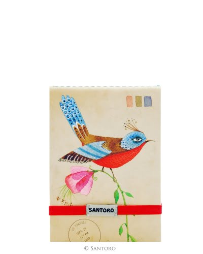 Santoro Eclectic Stitched Pocket Notebook - Summer Garden