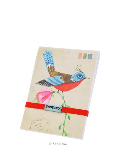 Santoro Eclectic Stitched Pocket Notebook - Summer Garden - Image 2