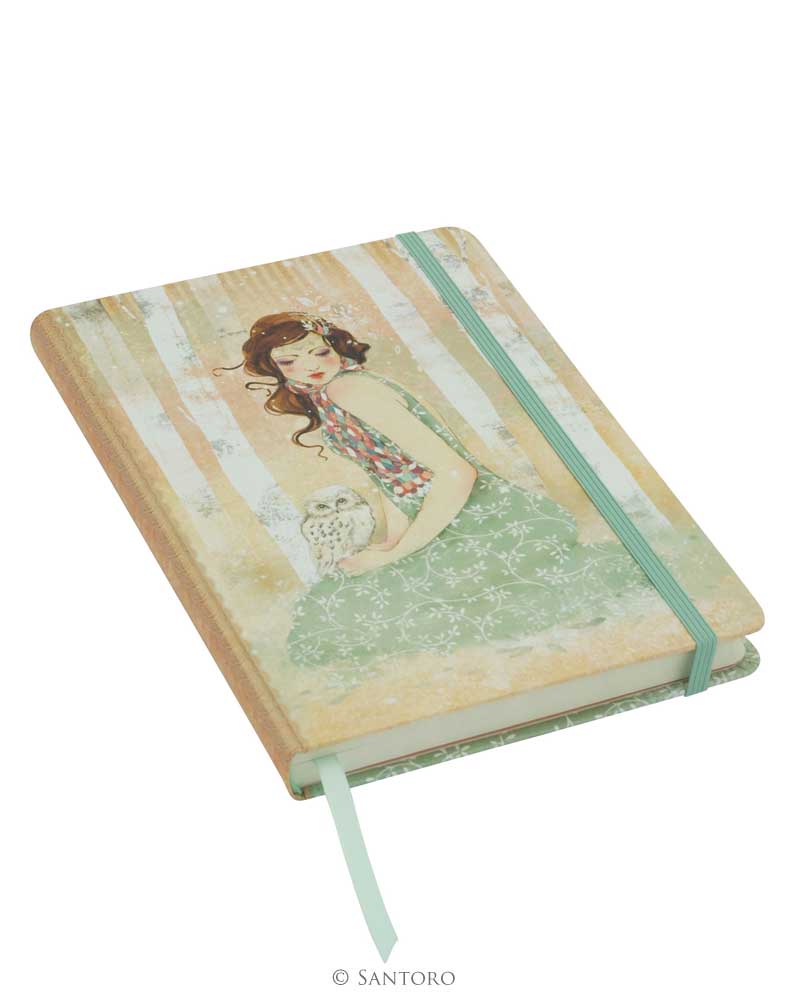 Santoro's Willow Hardcover Notebook - Mademoiselle Snow - Image 2
